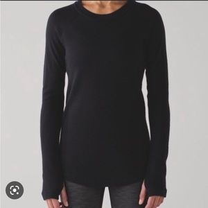 Lululemon Sit in Lotus sweater long sleeve with thumb holes